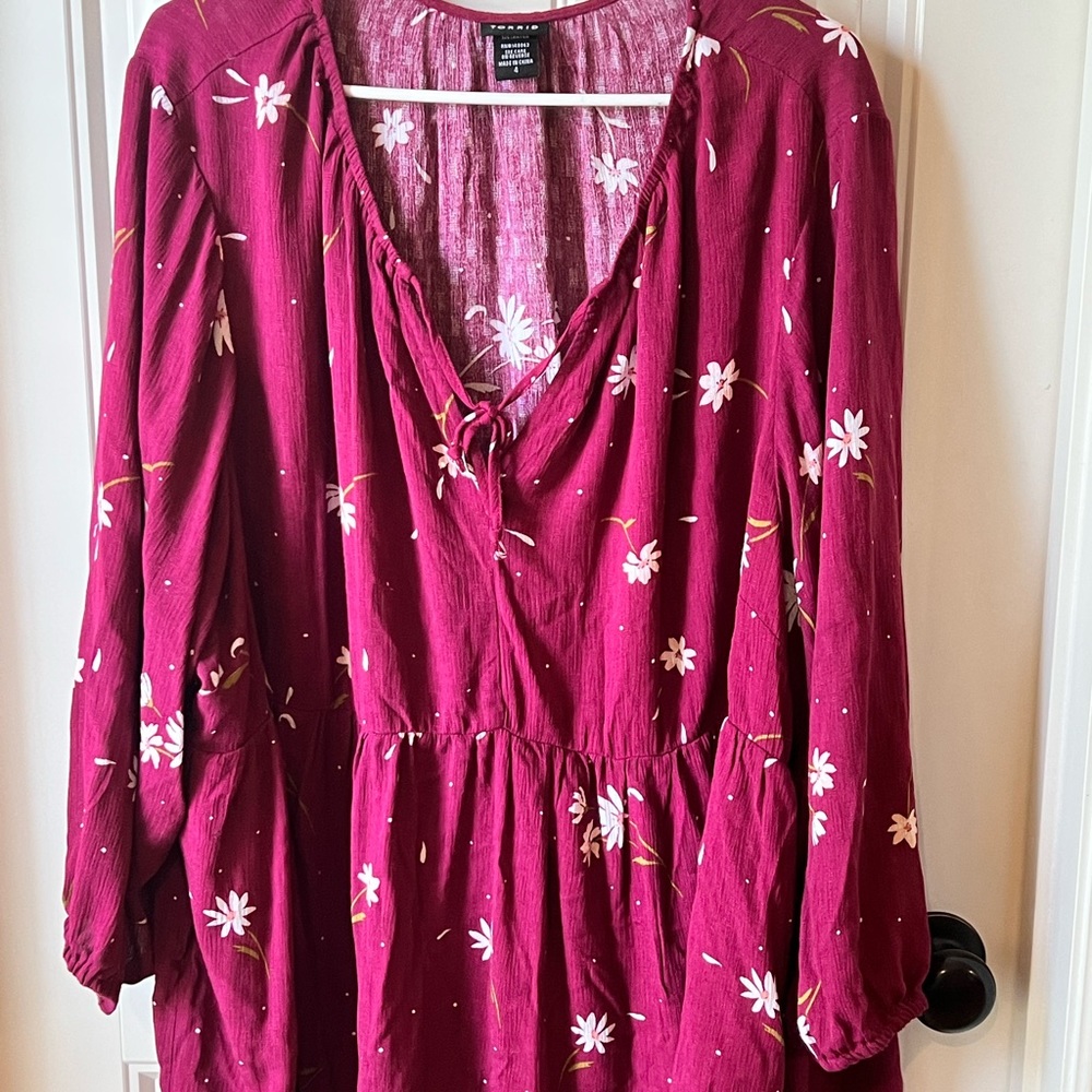 Torrid Maroon Blouse